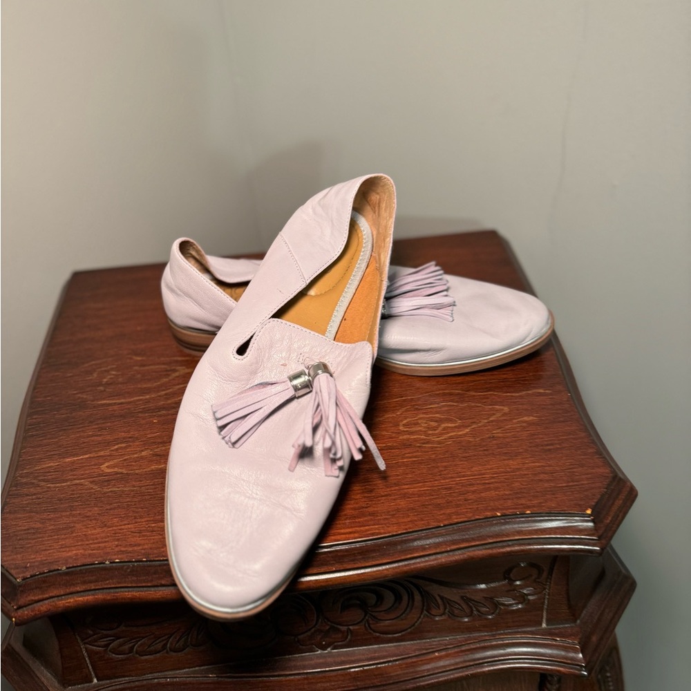Women's Tassel Loafers in Light Purple